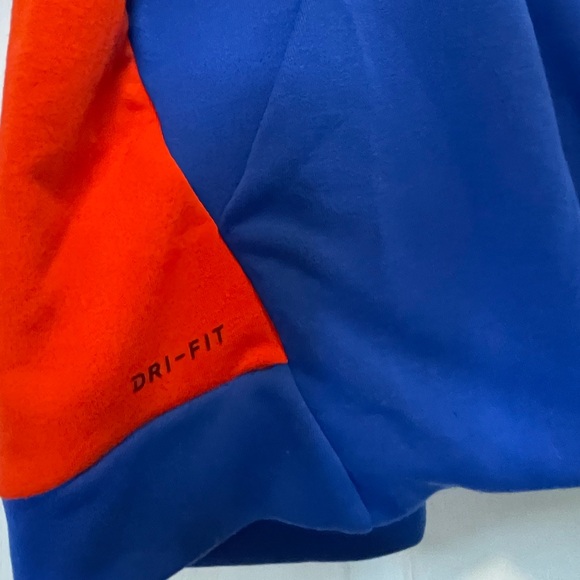 Nike Men's Dri-FIT Colorblock Full-Zip Hoodie XL-Tall Black, Red & Blue - Picture 8 of 15